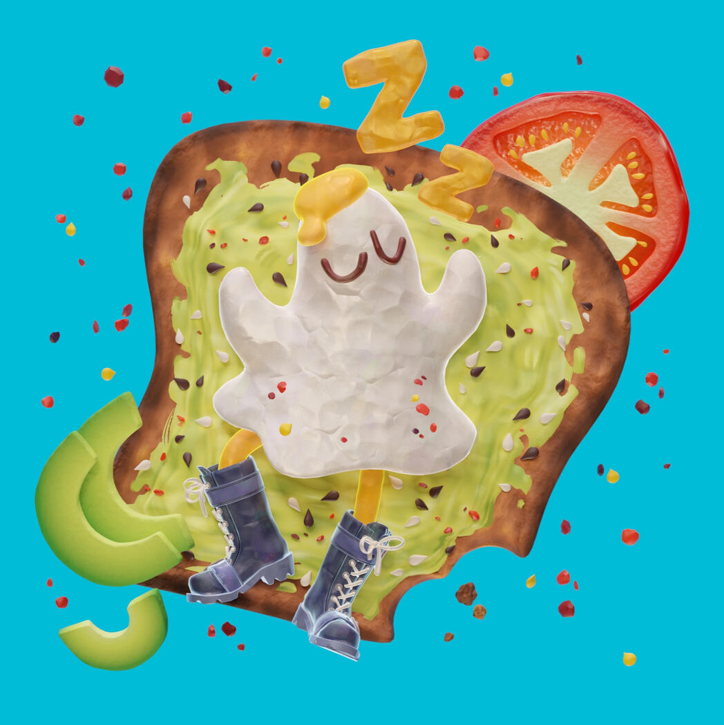Egg ghost on toast- 2024