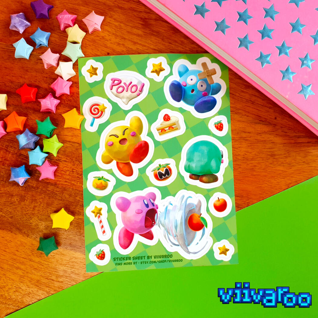 Kirby Sticker Sheet - 2023